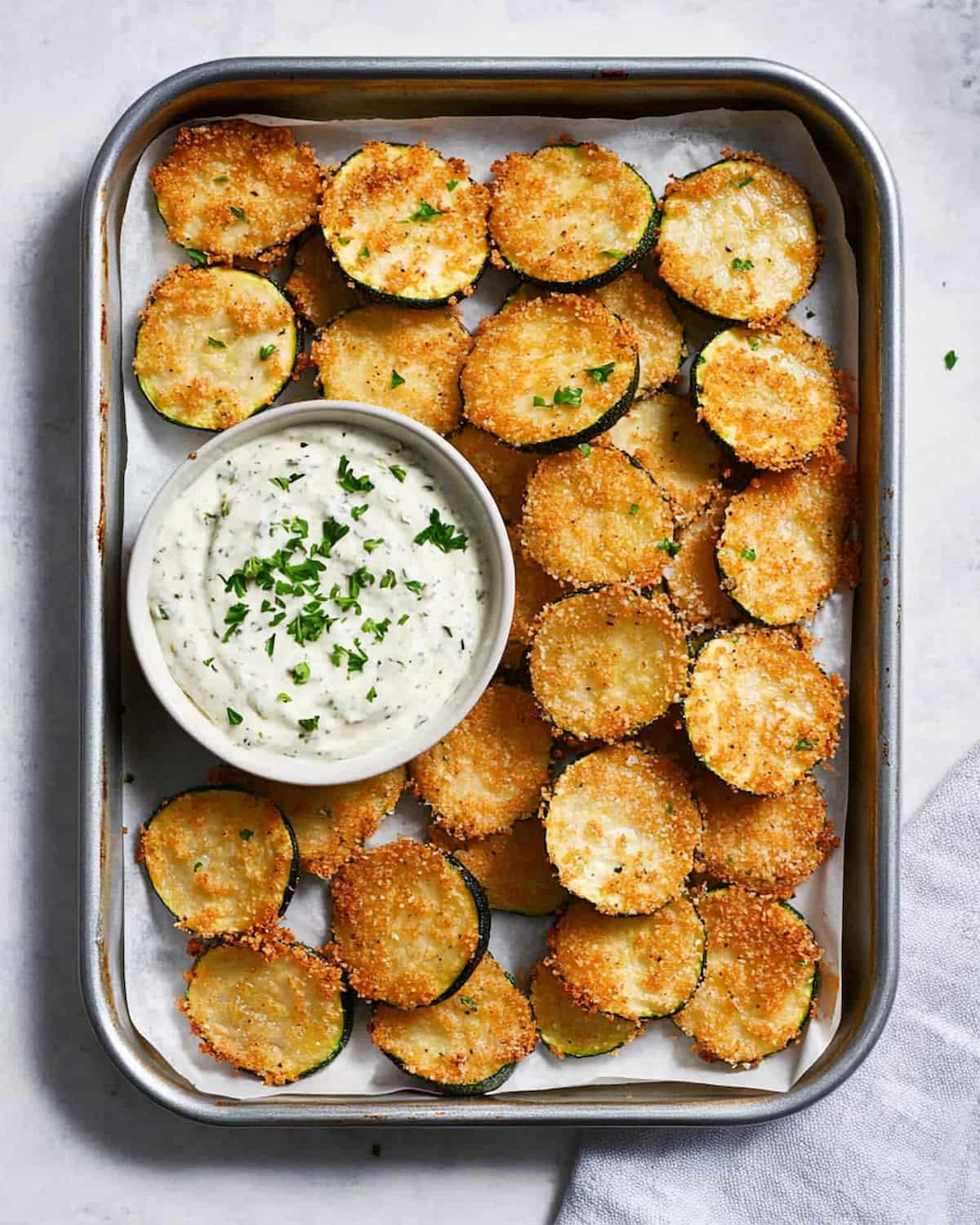 Chips de courgette au Air Fryer