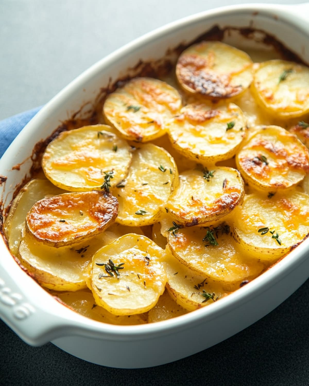 Gratin dauphinois au Air Fryer, doré et crémeux