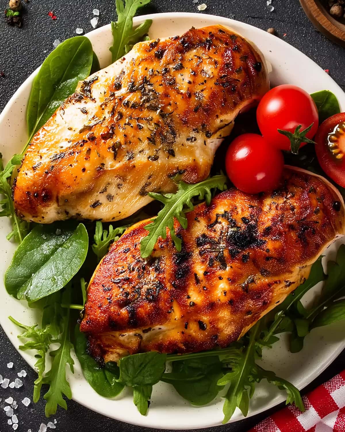 Escalopes poulet au Airfryer, bien dorées.