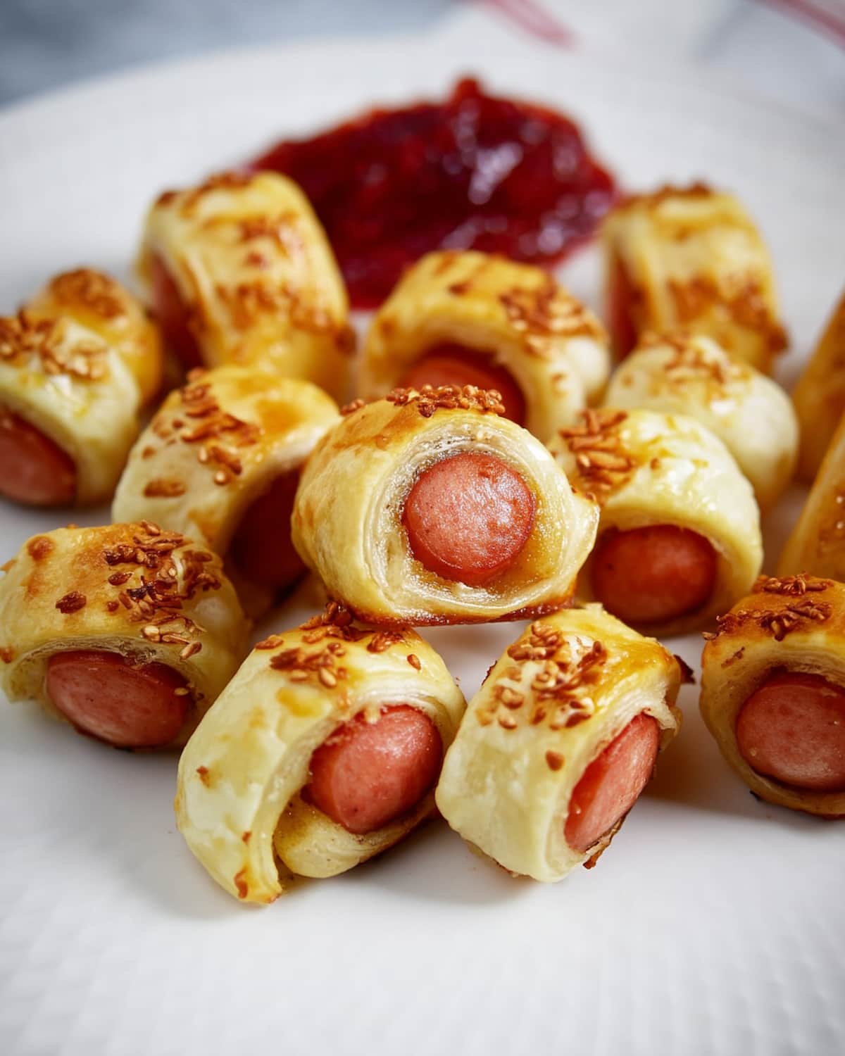 Feuilleté saucisse au Air Fryer, petites bouchées dorées et croustillantes