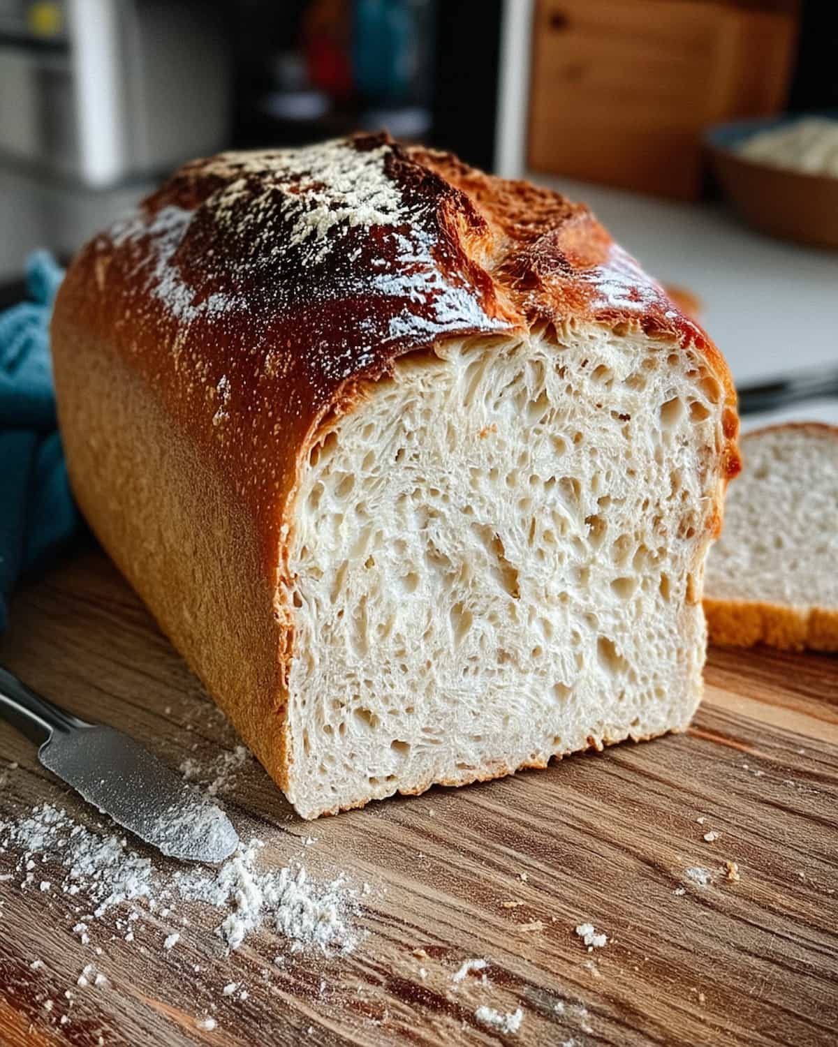 Pain au Air Fryer à la croûte dorée et mie aérée