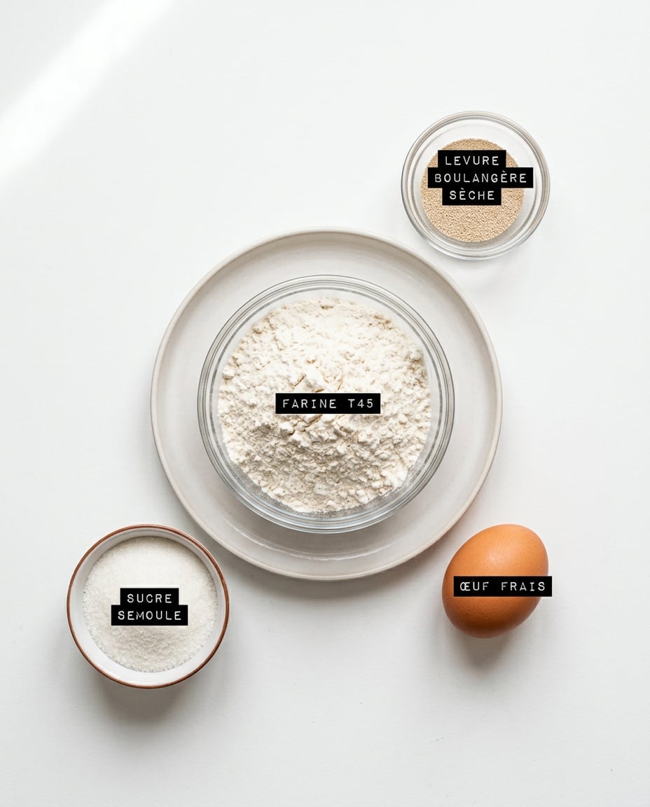 Ingrédients pour Donut au Air Fryer Sans Friture en 15 Min Ingrédients pour Donut au Air Fryer Sans Friture en 15 Min