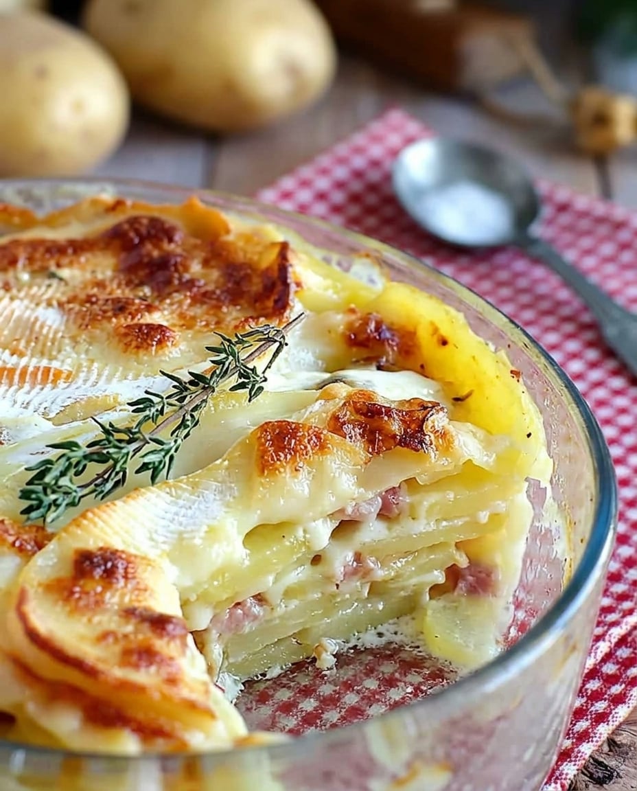 Tartiflette au Air Fryer : recette fondante terminé