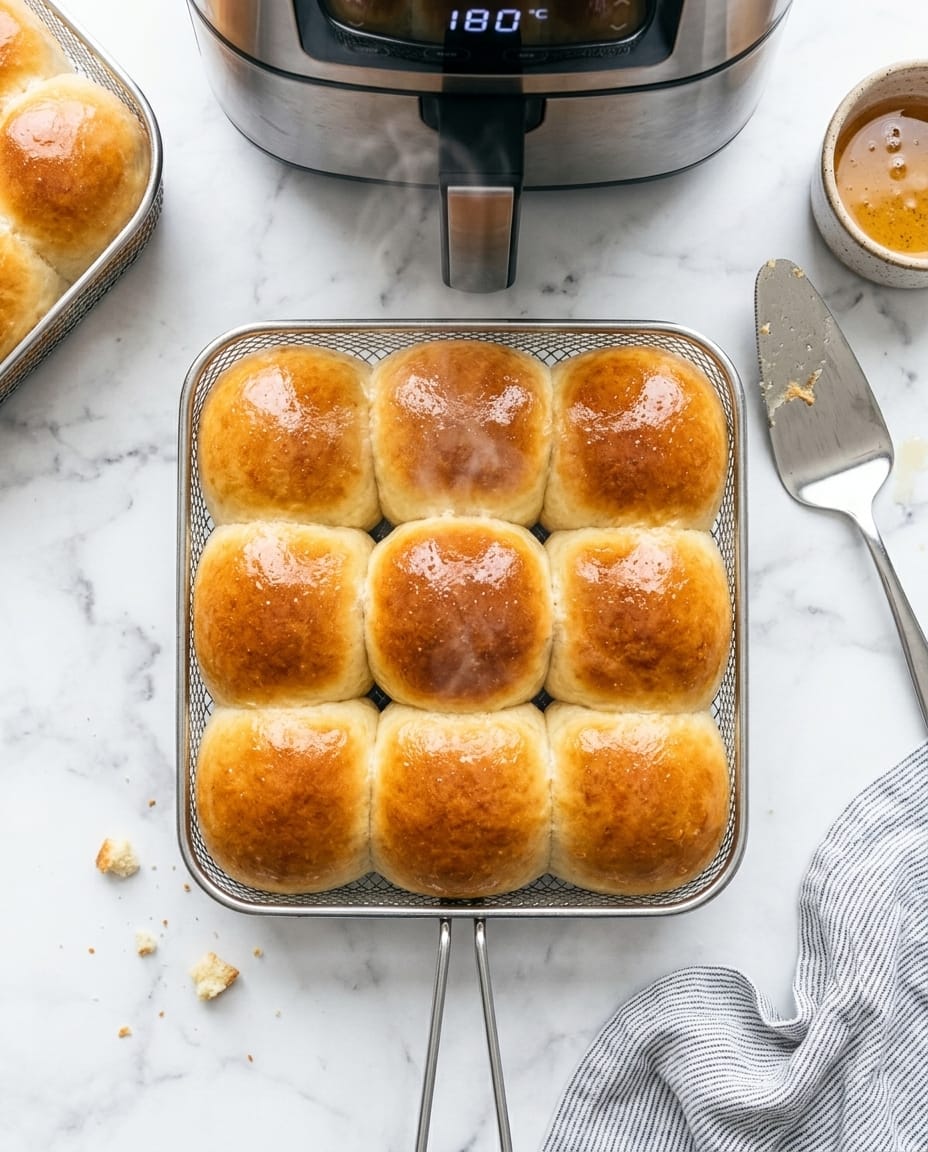 Pain au lait airfryer ultra moelleux, doré et filant, tranché sur une planche, parfait pour le petit-déjeuner