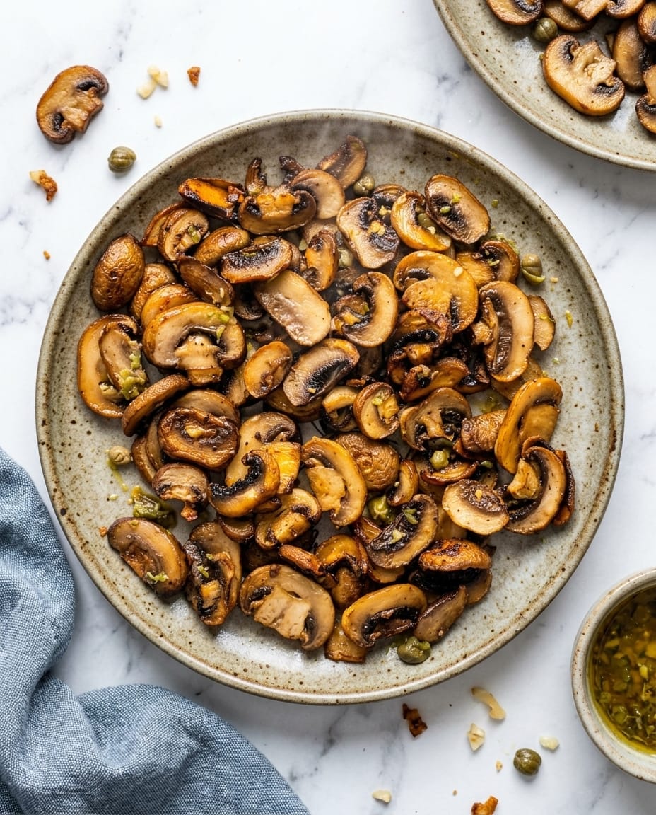 Champignons frits au Airfryer bien dorés, bords croustillants et cœur juteux, servis en apéro